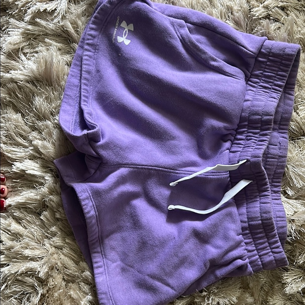 Under Armour Purple Athletic Shorts Lightweight Performance
